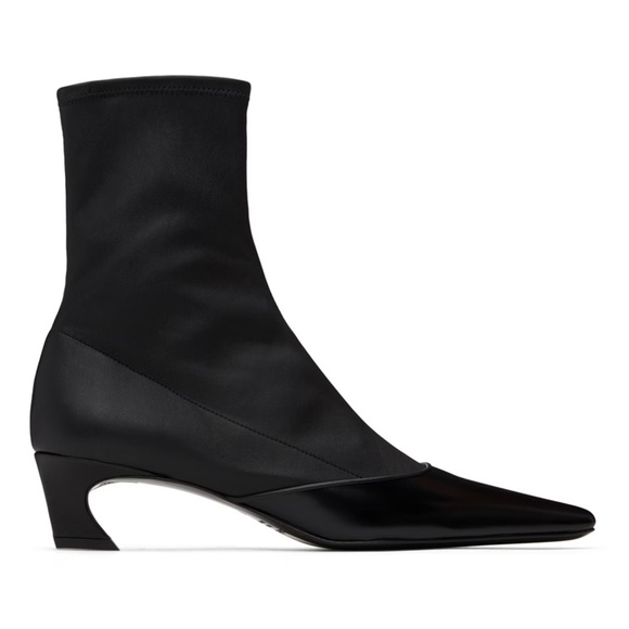 ACNE Studios Black Heeled Ankle Boots 40 - Picture 1 of 7